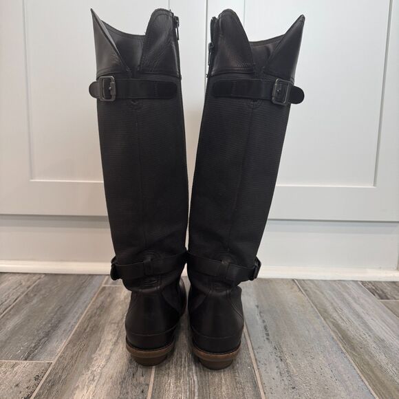 Merrell Adaline Tall Leather Riding Boots w/Zip&Buckle Black Womens Select Grip - Picture 4 of 8